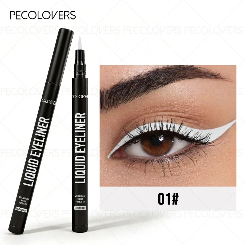 1 Pc Smooth Glide Liquid Eyeliner Pen - Waterproof Long-lasting Ultra-Fine Tip Water Eye Liner Pen Precision Slide Smudge-Proof