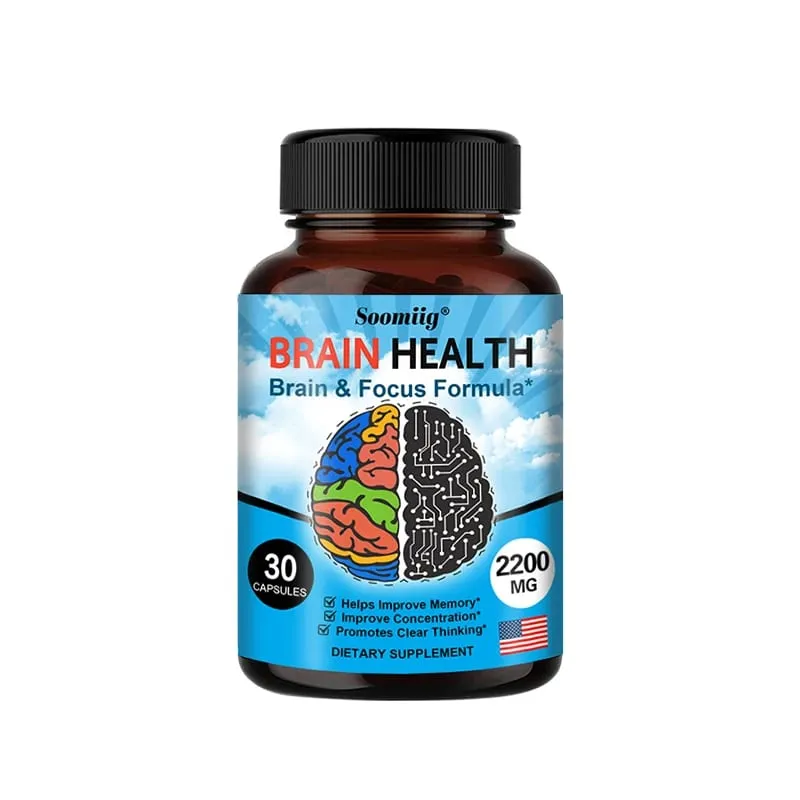 Ginkgo Biloba Capsules 1200mg Supports Memory Brain Function and Mental Alertness Brain Health Supplement 30/60/120 Capsuels