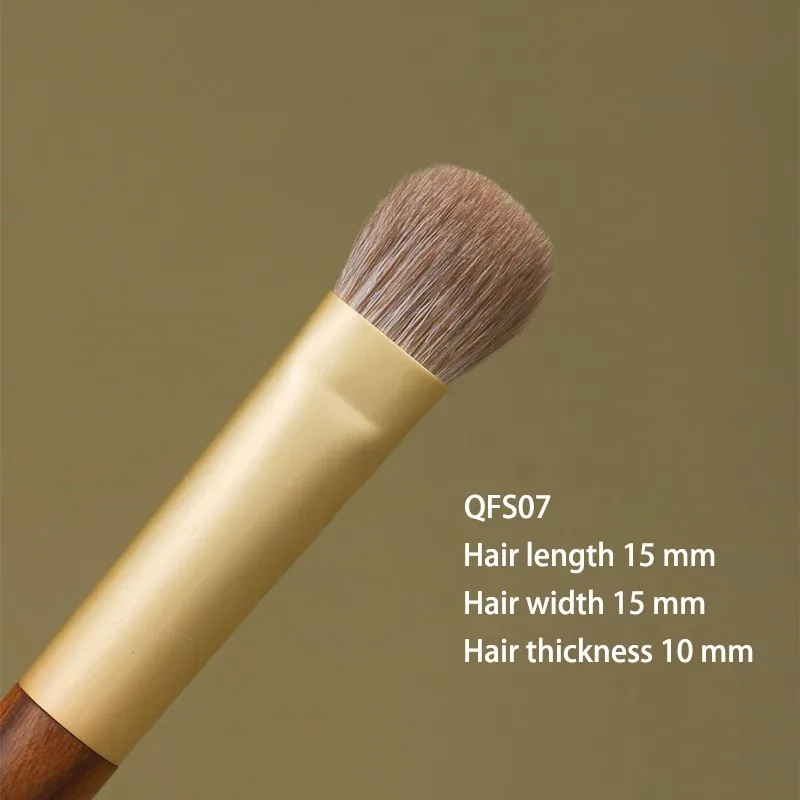 Weasel Goat Hair Foundation Liquid Blush Brush Professional Hand Crafted Makeup Brushes 1PC Short Rosewood Handle Make Up Brush