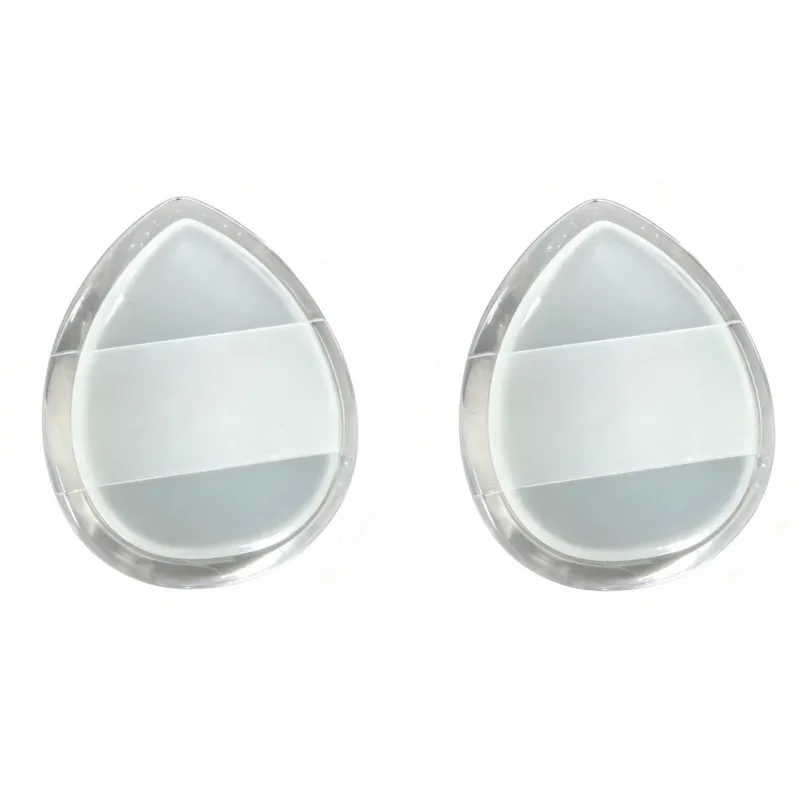 2 pçs mini silicone pontas dos dedos-pincéis de maquiagem reutilizáveis ​​sem fragrância para corretivo de fundação e pó compõem acessórios