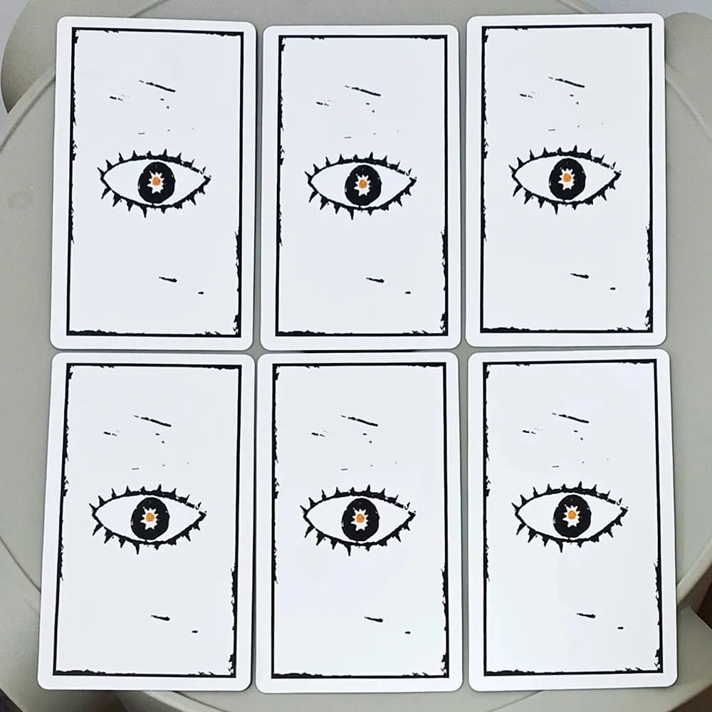 Gulliver Lenormand Oracle Deck 10.3*6cm - 36 Cards Minimalist Black & White Linocut Art