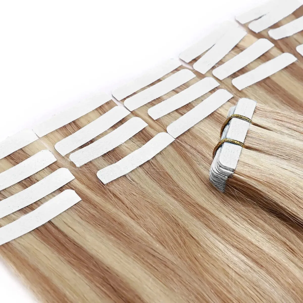 Real Human Hair Straight Tape In Extensions Double Sided For Skin Weft Tape In Hair Extensions 20Pcs Seamless Hair Extensions