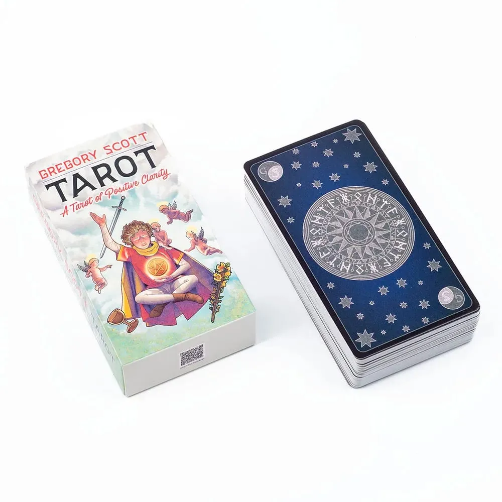 Gregory Scott Tarot 78-Card Deck Tabletop Cards Of Group Games For Parties Precognition & Divinatio Oracle Set 11.1*6.1cm