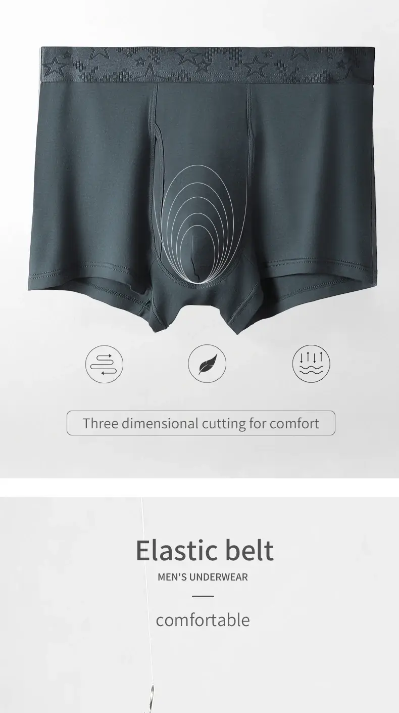 Roupa íntima masculina, cuecas boxer masculinas, cuecas para meninos, cuecas boxer jovens confortáveis ​​e respiráveis, shorts de tamanho grande