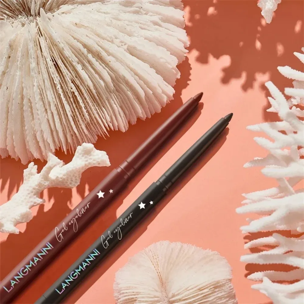 Glide-On Gel Eyeliner Pencil Ultra-Smooth Waterproof Lasting Liner for Waterline & Lash Line Fade-Resistant All-Day Wear Makeup