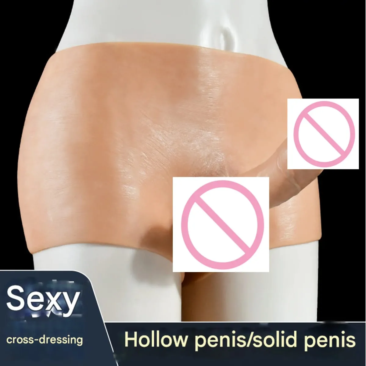 Realistic Hollow Feeling Silicone Skin Dildo Pants soft Penis Sleeve for Couples Strapon Sex toys dick men gay18 Panties Lesbian