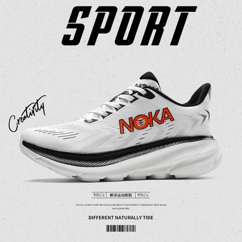 New men's casual sports shoes with shock absorption breathable running shoes anti slip and wear-resistant outdoor hiking shoes