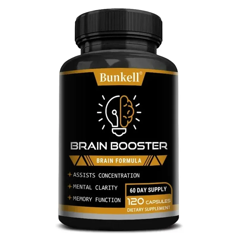 Brain Health Supplement - with Ginkgo Biloba Vitamin B12 Help Improve Cognitive Function and Memory Protect Nerve Cells