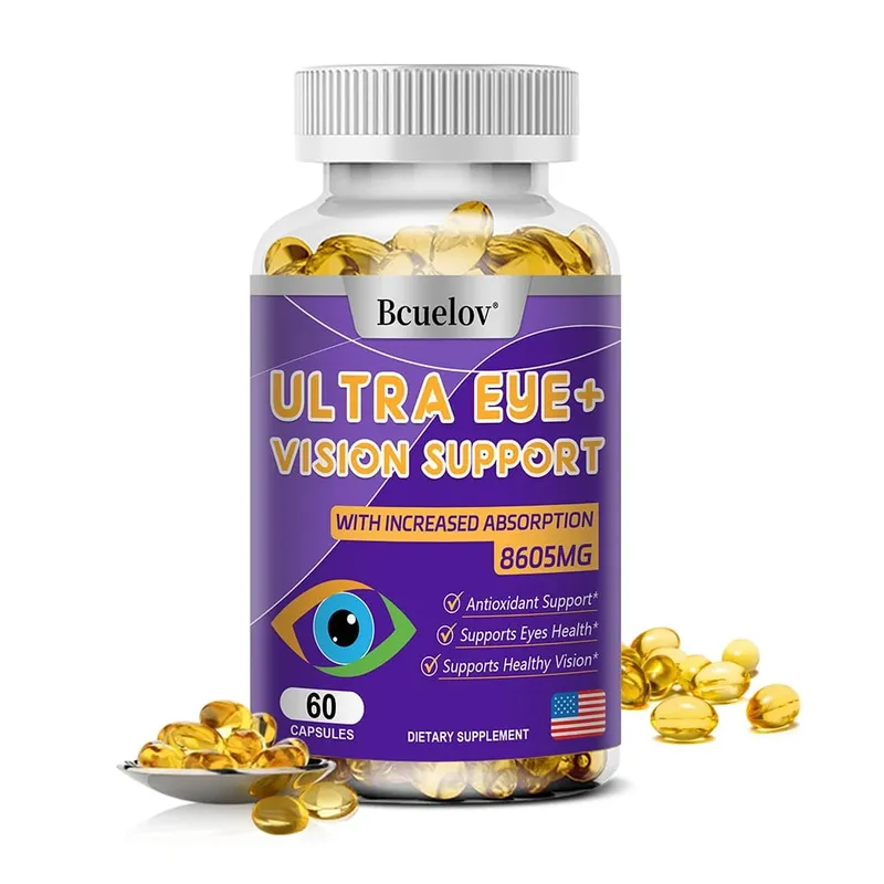 9-in-1 Eye Vitamins Supplement - Lutein Zeaxanthin Blueberry Dry Eyes Eye Fatigue Macular & Night Vision Support for Adults