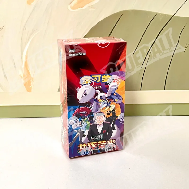 Orijinal pokemon Scarlet Menekşe Mücevher Paketi Vol6 Ince Kutu TCG Tahsil Savaş Ticaret Kartları Basitleştirilmiş Çince Versiyonu Oyuncaklar Hediye — image 18