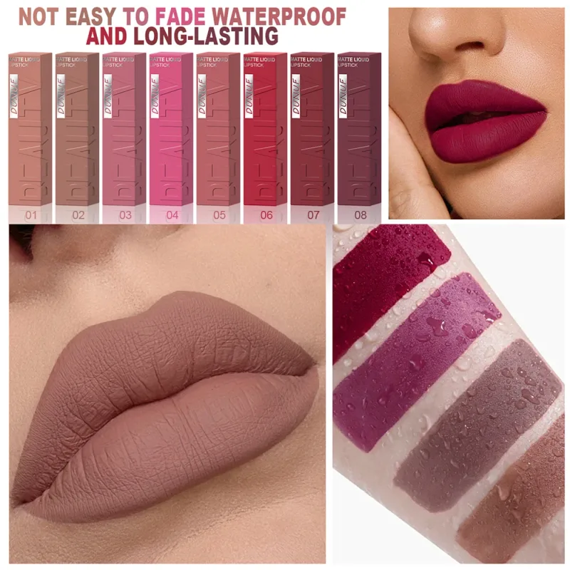 Lip Gloss Lipstick Easy To Color Waterproof Easy-color Sweat-proof Non-stick To Cups Y2K Fancy Fashion Suitable For Christmas