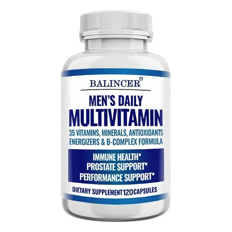 Men's Multivitamin - Improves Bone Strength Supports Energy & Endurance Enhances Cognition Supports Brain Eye and Heart Health