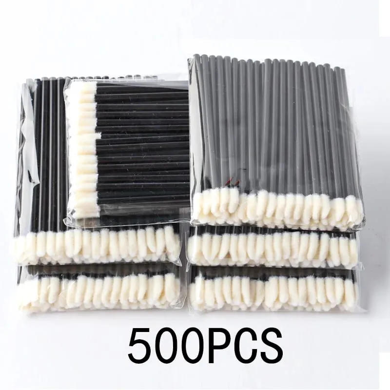 50/500/1000Pcs Wholesale Lip Brushes Makeup Brush Eyelashes Extension Lip Gloss Applicator Lipstick Wands Set Cosmetic Make Up