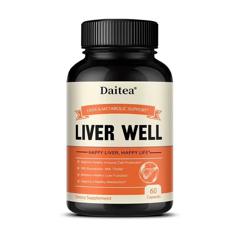 Milk Thistle Capsules Liver Health Support Gut & Immune Health Skin Beauty Liver Function Promotes Digestive Health