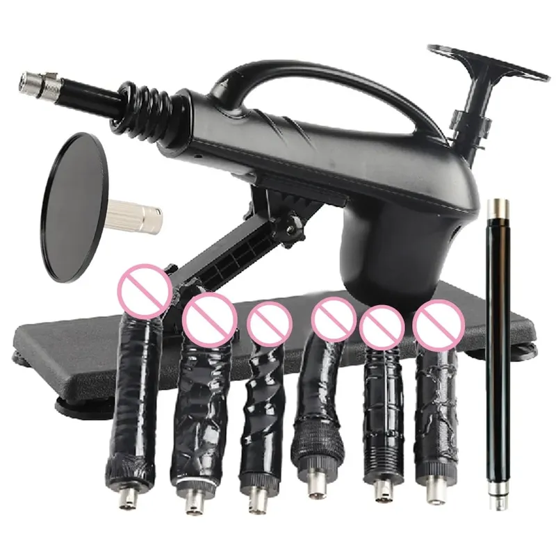 A2SS-Portable Automatic Masturbation Machine for Women with Big Dildo Men's Sex Toy Pumping Gun for Couples