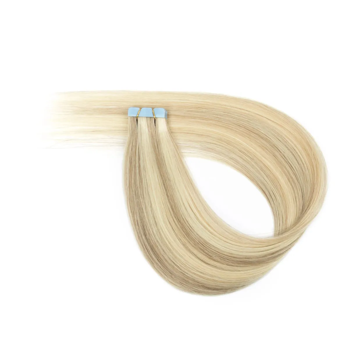 Multi Color Mini Skin Tape In Human Hair Extensions 10 Pieces 12 Inch To 20 Inch Multiple Color Options Remy Hair Natural Comfortable Wear for Women Thickening And Lengthening