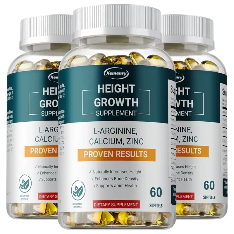 Height Growth Supplements - with Vitamins and Calcium Zinc Improves Bone Strength Promotes Growth and Improve Immunity — image 10