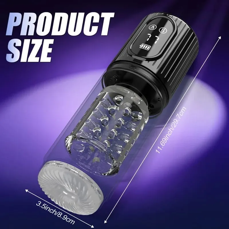 Automatic Thrusting Rotating Male Masturbator Cup Sucking Penis Pump Oral Simulatior Adult Sex Machines Erotic Products for Men