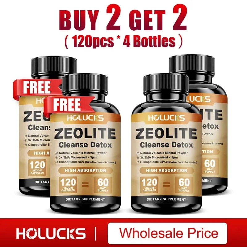 Zeolite Cleanse Detox Supplement Supports Kidney Repair Full Body Liver & Colon Detox for Mental Clarity & Focus