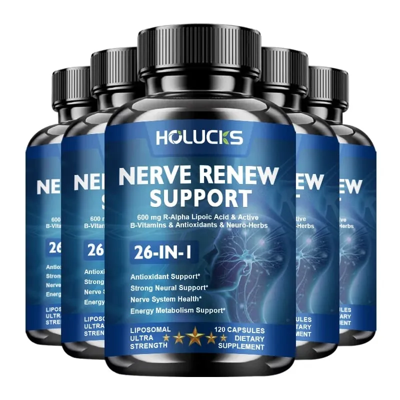 Advanced Nerve Nutrition Capsules with L-Theanine & Zinc Maintain Neural Comfort Metabolism & Healthy Nerve System