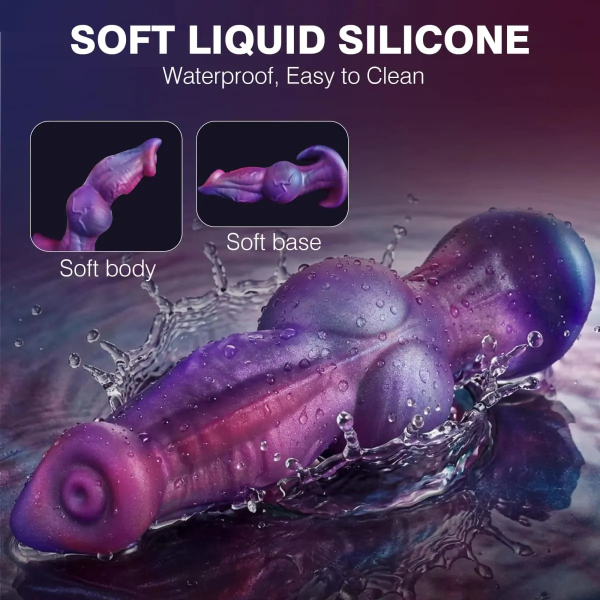 New Magnetic Inflatable Dildo Retractable Anal Plug Dog Penis Prostate Expansion G-Spot Stimulator Anus Dilator Adult Sex Toys