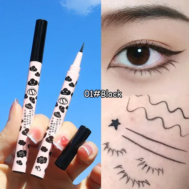 Stylo Eyeliner liquide mat naturel Ultra-fin, imperméable, séchage rapide, pour cils inférieurs, vers à soie, outil de maquillage pour les yeux lisses à haute teneur en pigments