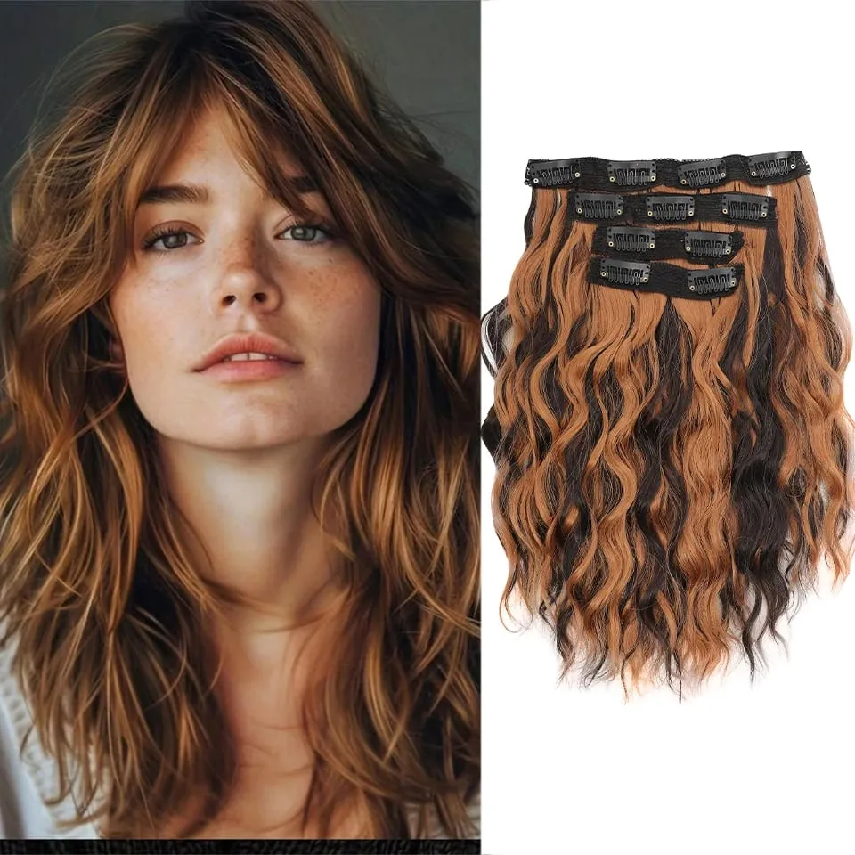12 inch Four Piece Water Ripple Short Roll Clip Hair Extensions Suitable For Women's Daily Gatherings Gestivals And Celebrations — image 15