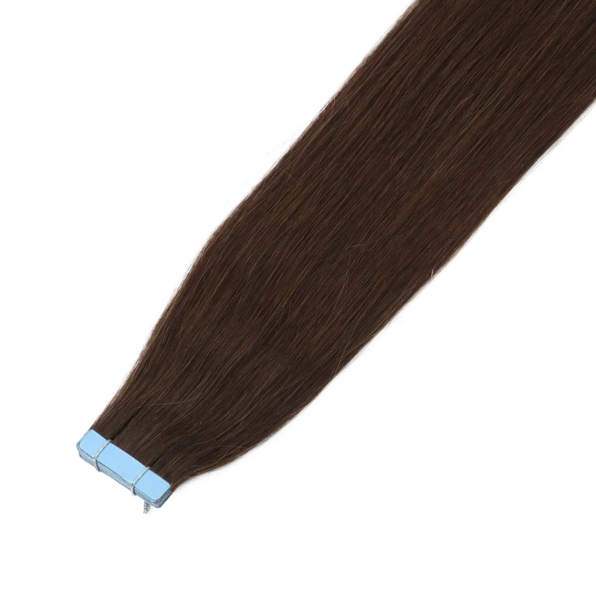 Mini Tape In Hair Extensions 12-20 Inches 10pcs/20pcs Invisible Human Hair Natural Tape In Hair Extention 04 Dark Brown — image 1