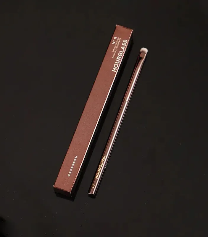 1pc Hourglass Powder Contour Makeup brushes Foundation Blusher Make up brush metal handle Concealer Bronzer high end with box
