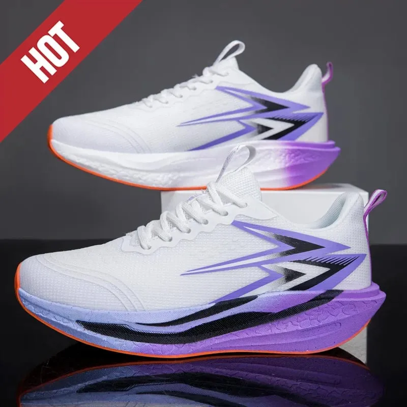 NEW Running Shoes Carbon Board Marathon Men Sports Breathable Lightweight Women's Comfortable Athletic Nonskid Sneakers Casual