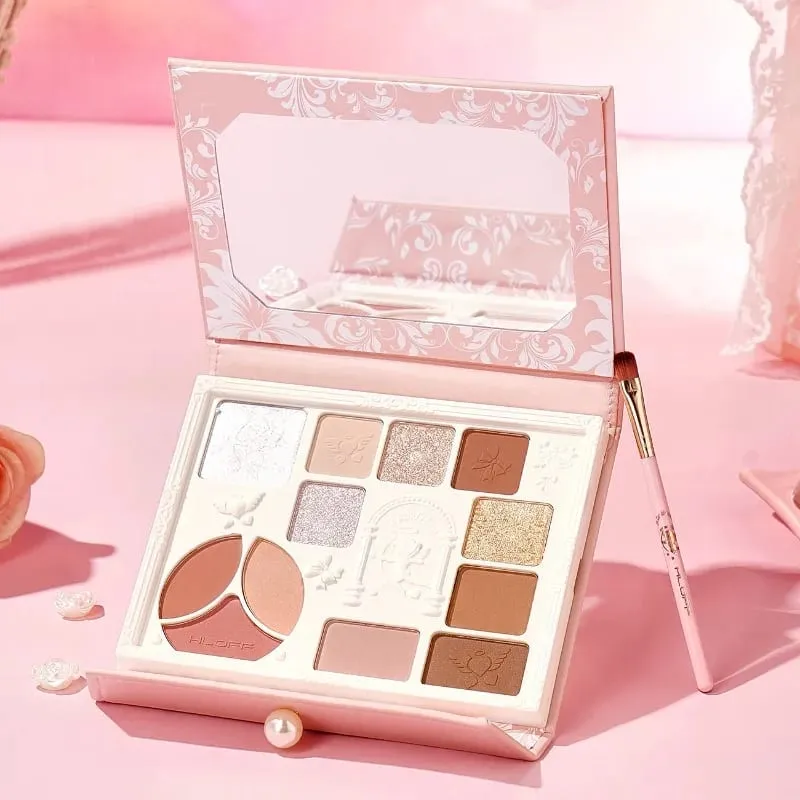 Set regalo per il trucco: tavolozza di ombretti e kit di bellezza per il viso completo di rossetto Regalo perfetto di San Valentino per fidanzata e moglie