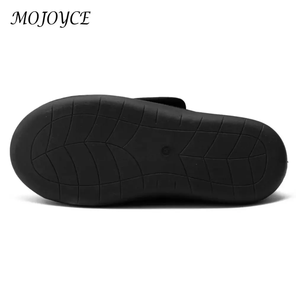 Scarpe per diabetici unisex Scarpe da passeggio larghe con chiusura regolabile Scarpe ortopediche slip-on Sneakers con gancio e anello per anziani