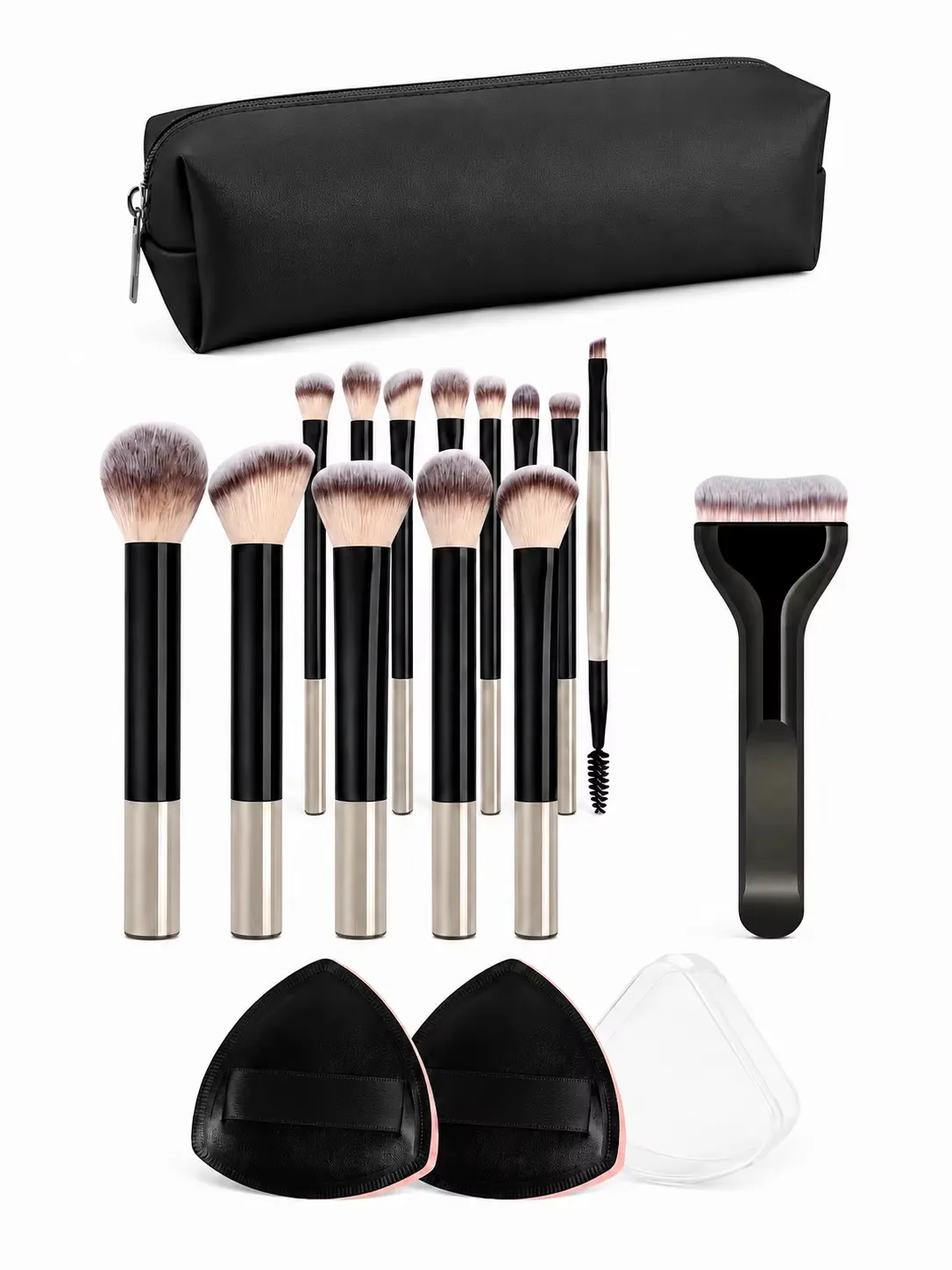 13/17/22pcs Makeup Tool Set Professional Makeup Brush Set Makeup Bag Makeup Accessories Foundation Brush Blush Brush.