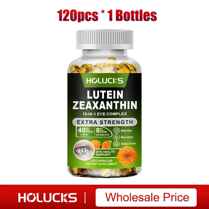 Pure Lutein Eye Care Capsules with Zeaxanthin & Vitamins Support Vision Clarity & Relieve Eye Fatigue & Immune Care