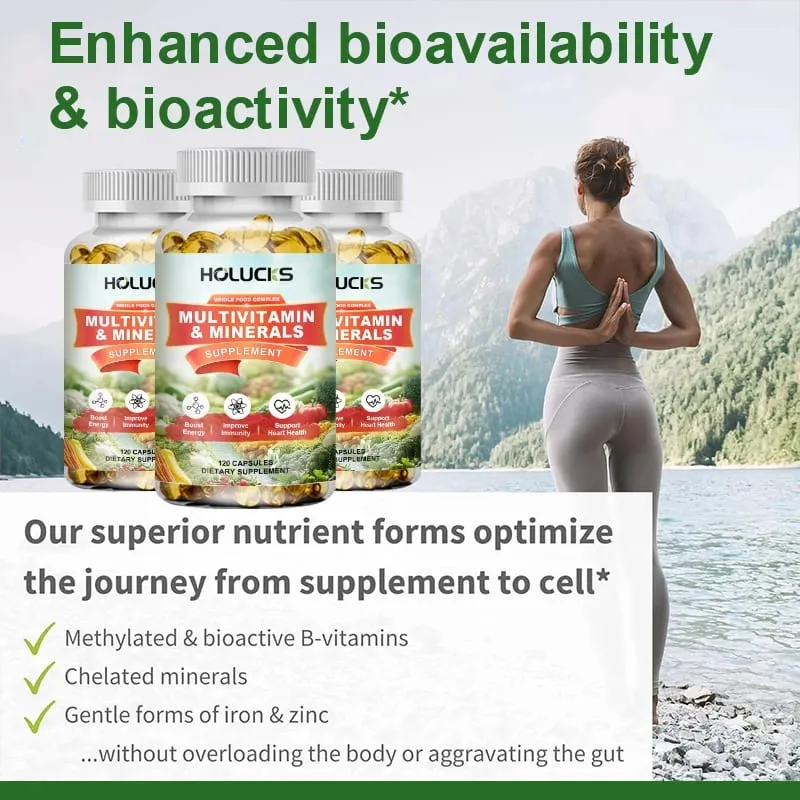 Free Multivitamin & Minerals Capsules with Whole Food Complex Support Immunity Heart Health & Daily Wellness for Adult — image 7