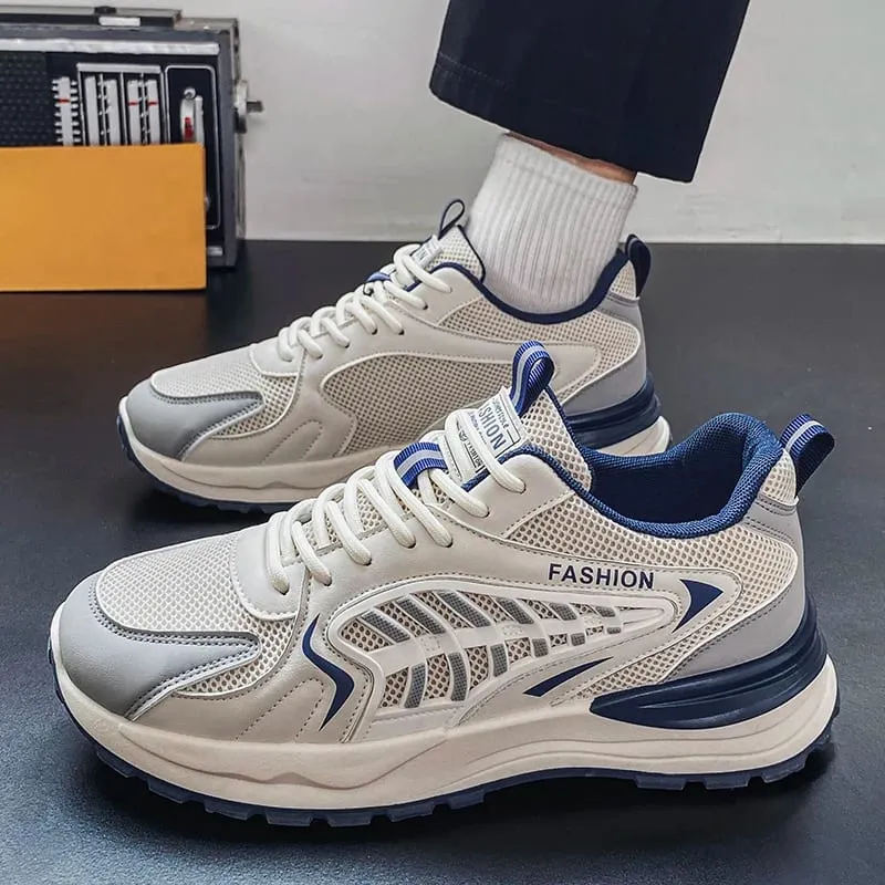 Men's Fall Shoes New Model Breathable Mesh Sports Sneakers Thick Bottom Casual Trendy Footwear — image 4