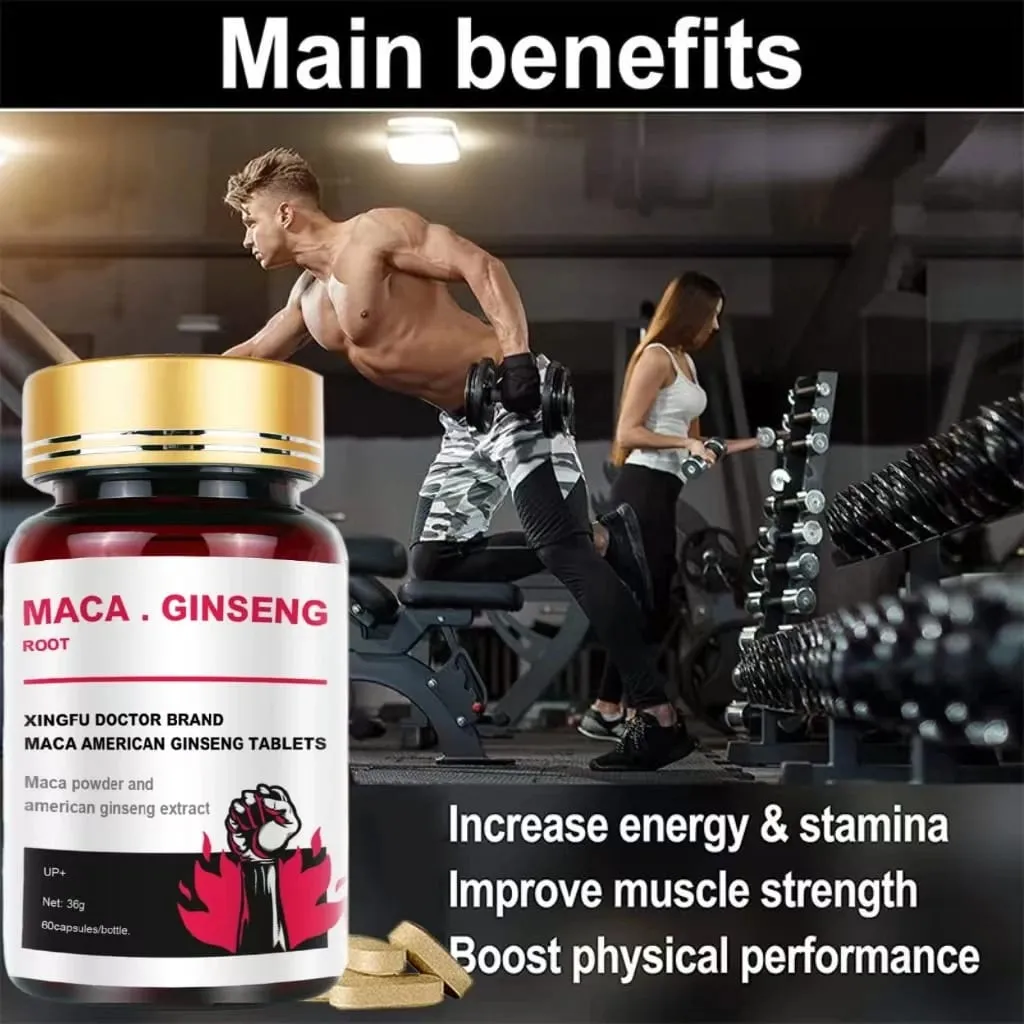 Συμπλήρωμα Best Men's Black Maca - Συμπλήρωμα Ginseng για Υγεία Ενέργεια και Μυϊκή Μάζα αντοχής — image 3