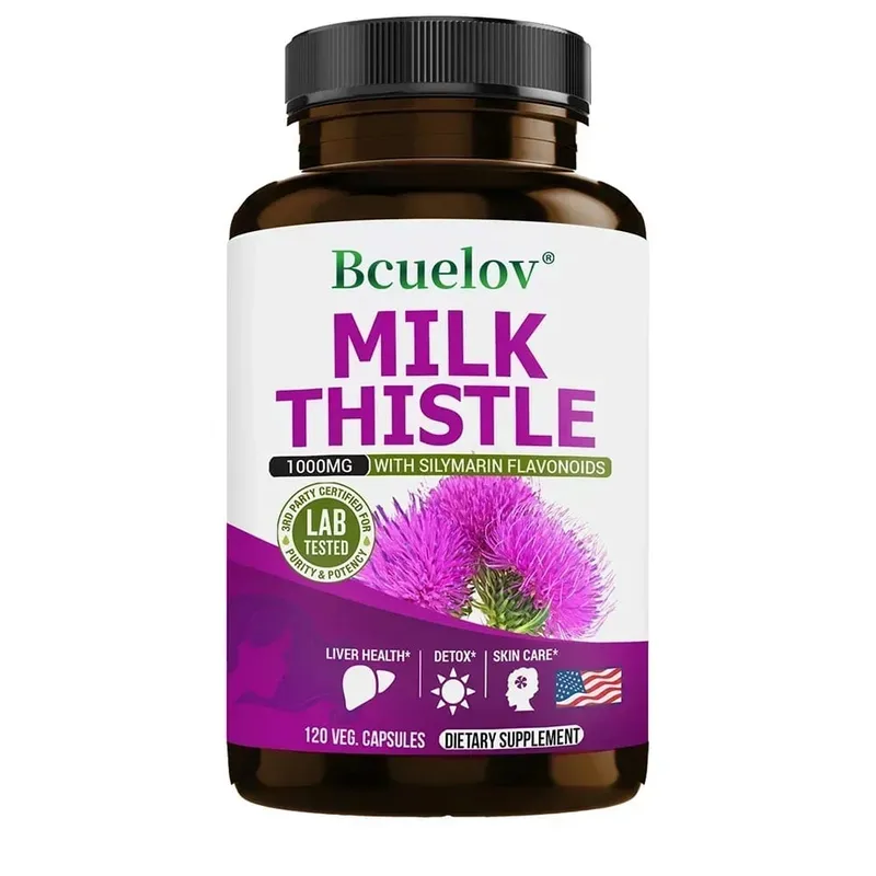 Milk Thistle Capsules Liver Health Support Gut & Immune Health Skin Beauty Liver Function