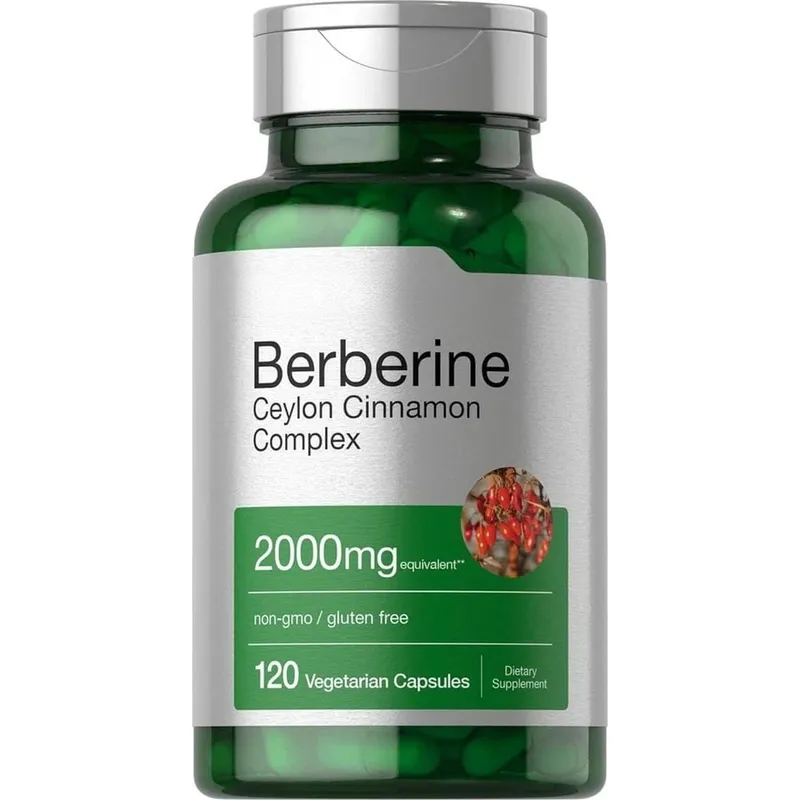 Berberine Ceylon Cinnamon Complex 2000mg Vegetarian Capsules Non-GMO Gluten Free Daily Wellness Supplement for Adults 120 Count