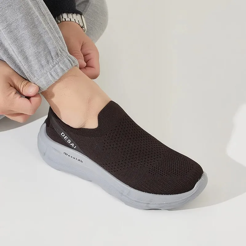 Desai Men's 2026 Autumn Lace-free Mesh Sneakers Non-slip Thick Sole Lightweight Men's Sneakers And Casual Shoes For Outdoor