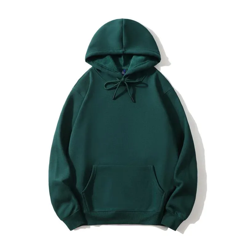 Hoodie Cetak Mode Kualitas Tinggi Logo Kustom Grup Pribadi Merek Bordir Pria dan Wanita Tebal 100% Katun Pulover Bulu — image 13