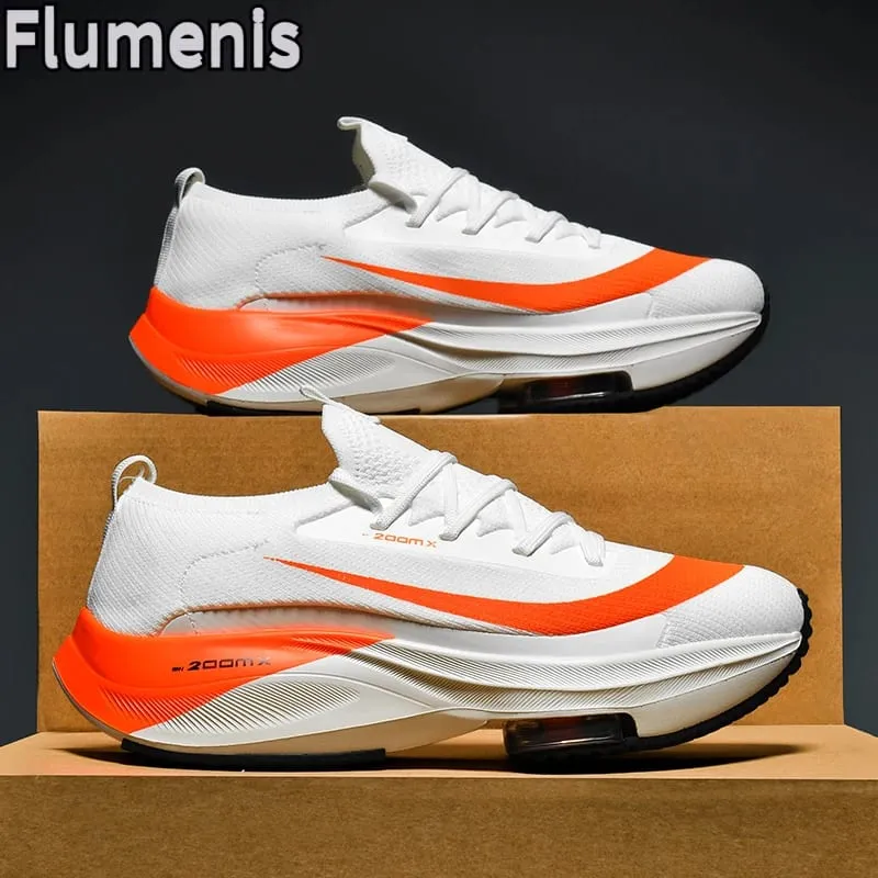 Men's Running Shoes Breathable Racing Cushioning Outdoor Running Shoes Casual Non Slip Mesh Off-Road Shoes — image 1