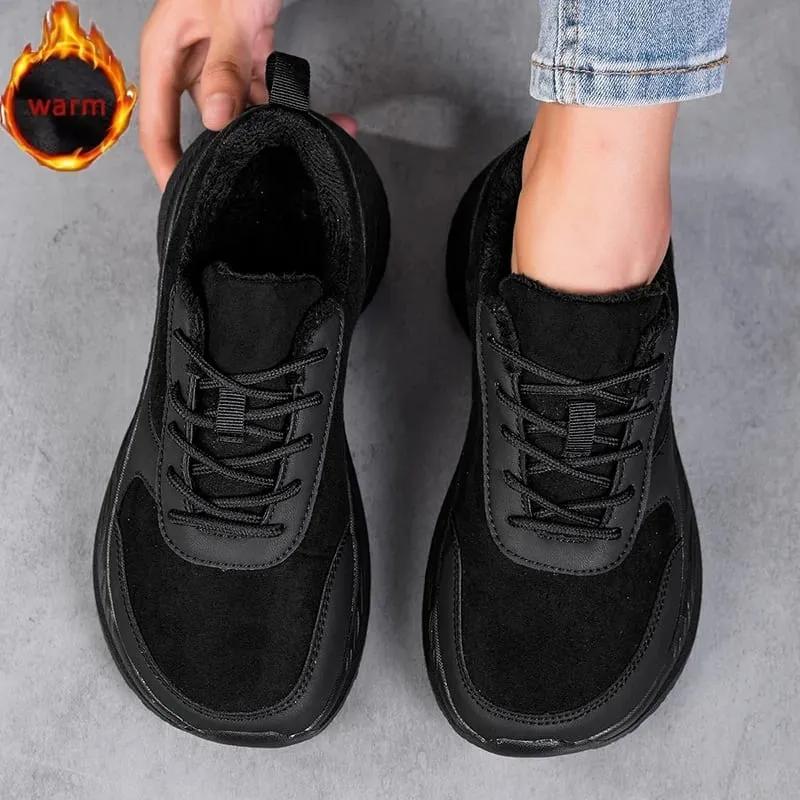 Winter Wide Head Men's sneakers Unisex Barefoot Comfortable Big Size warm Casual Shoes Non-slip Hiking Shoes Minimalist Shoes