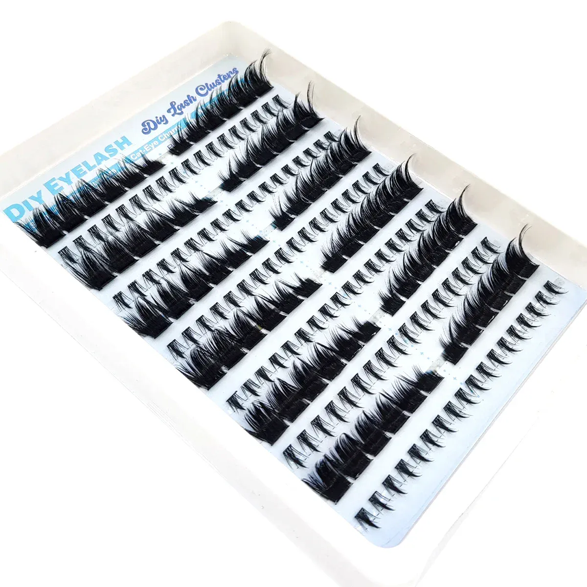 new dramatic diagonal fly eyelash cluster eyelash extension bottom eyelash artificial mink strip single eyelash cat eye