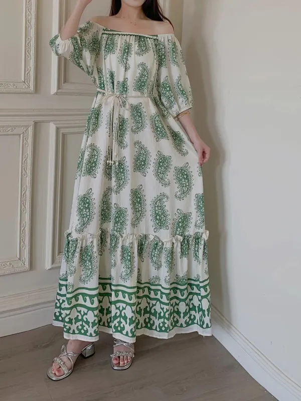 Summer Dresses for Women Casual Short Sleeve Crewneck Dress