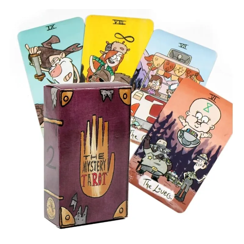 The Mystery Tarot Card Deck Gravity Falls Inspired 78 Card Deck Witchy Beginner Tarot