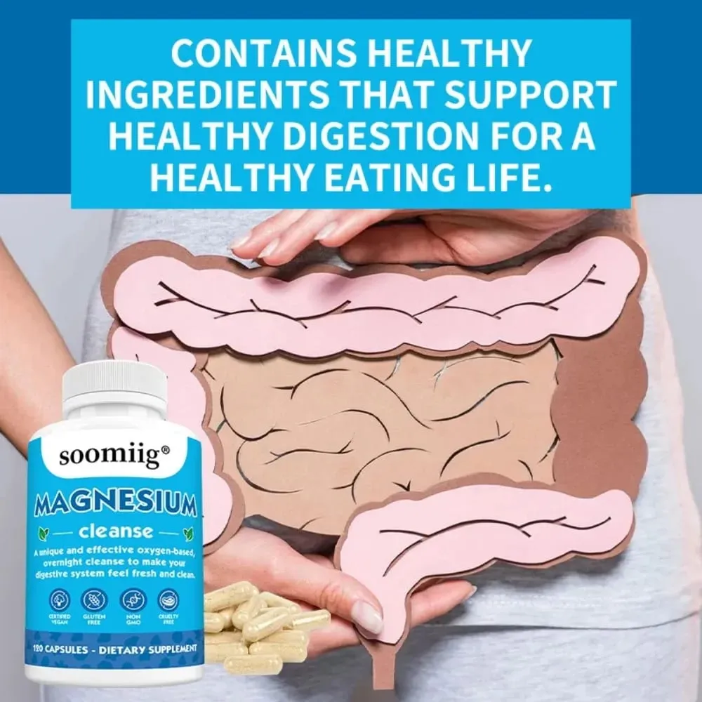 Magnesium Colon Cleanse Detox Occasional Constipation Relief Natural Ingredients Beneficial for Digestion and Gut Health