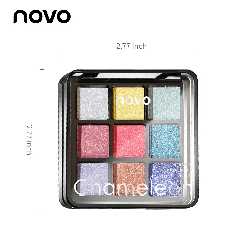 Yunyi Chameleon Nine Color Eye Shadow Disc Polarized Flasher Pearlescent Eye Shadow Multi Color Colorful Makeup