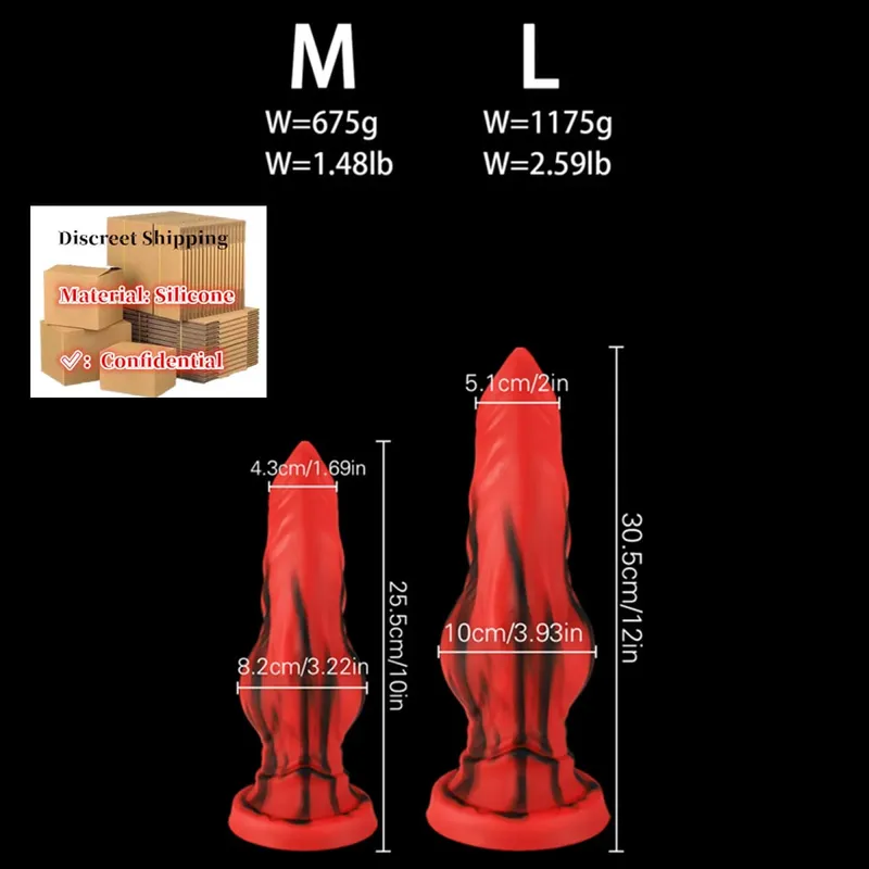 Huge Silicone Fantasy Animal Dildo Anal Plug Prostate Sex For Men Women Big Knot Dog Dildo Suction Cup Butt Plug Cock Sex Toys18