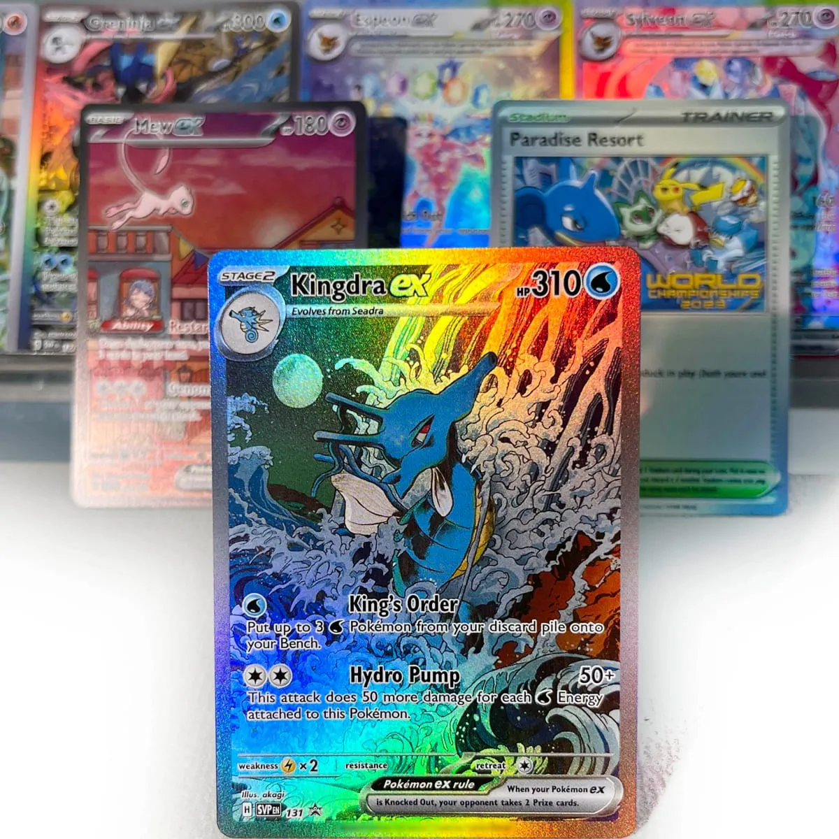 Scarlet & Violet Promos PKM Cards PTCG5-B Rainbow Charmander Paradise Resort Mew Rare Collection Battle Toys Gifts for Hobbies — image 2